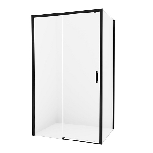 Kabina prysznicowa 120x100 D-0320A/D-0130B Prime Black New Trendy