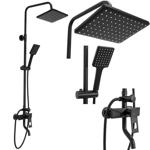 Czarny zestaw prysznicowy Soul Rea Black