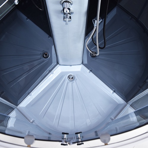 Kabina prysznicowa półokrągła zabudowana 80x80 WSH-302A