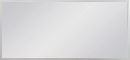 Lustro łazienkowe prostokątne 140x65 cm srebrna rama