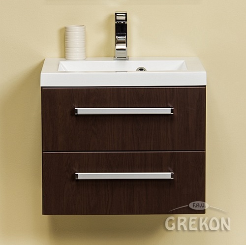 Szafka łazienkowa z umywalką 50/39/2 seria Fokus Wenge Mat