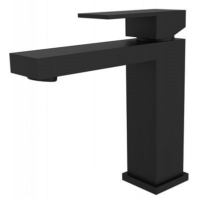 Bateria umywalkowa niska czarny mat Varium Besco