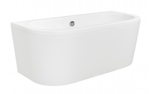 Wanna wolnostojąca przyścienna + klik-klak chrom Vista Besco 140