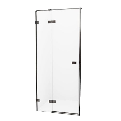 Drzwi prysznicowe uchylne lewe 120 cm EXK-3252 Avexa New Trendy Gunmetal Brushed