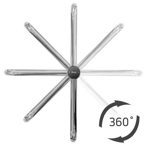 Bateria umywalkowa czarna, wysoka Lugano Slim Rea