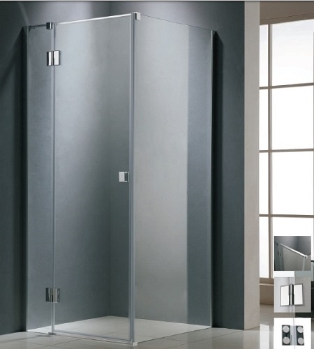 Kabina prostokątna szkło 8 mm, drzwi uchylne 90x120 Faro