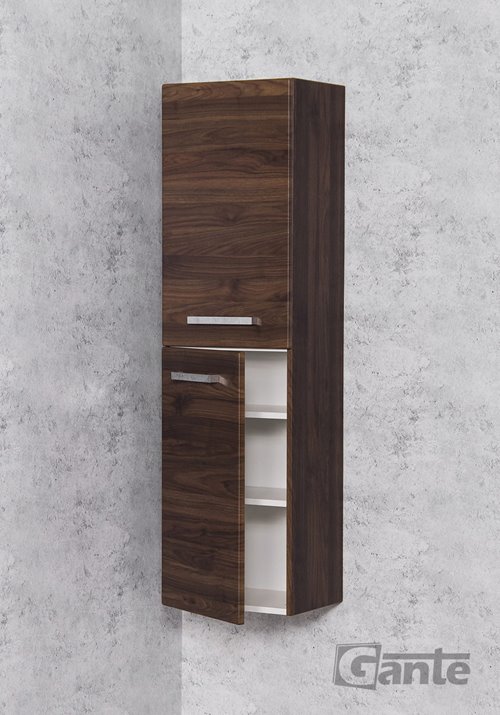 Słupek łazienkowy wiszący wysoki 143,5x40 Fokus kolor orzech