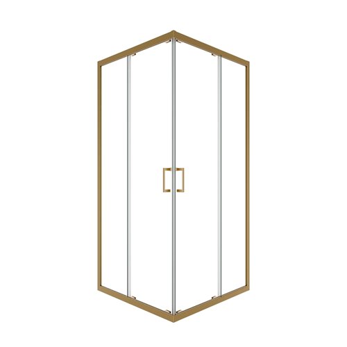 Kabina kwadratowa 80x80 Besco Modern złota