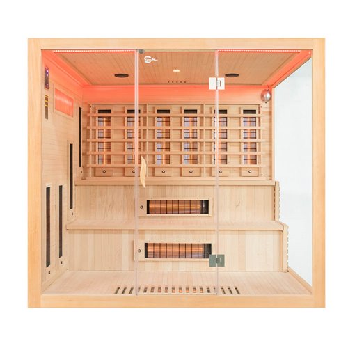 Sauna na podczerwień 4 osobowa + kamienie solne 220X200X200CM MO-EA4RS XXL Infrared Mazur