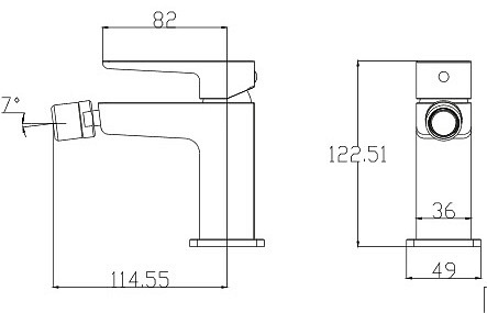 Bateria bidetowa Parma PM7420 CRB Omnires
