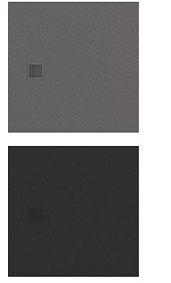 Brodzik kwadratowy 90x90 czarny New Trendy Mori B-0402