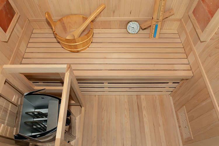 Sauna sucha fińska piec 3,5 KW Harvia BC35 + kamień solny 121X106X192CM MO-EA2S Mazur