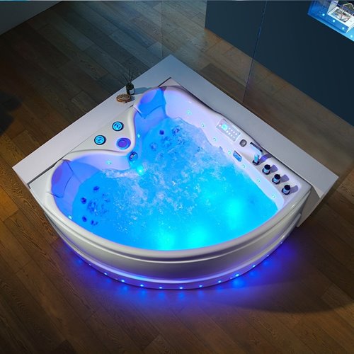 Wanna narożna z hydromasażem narożna 150x150 cm Roma 764 Hydrosan Lewa