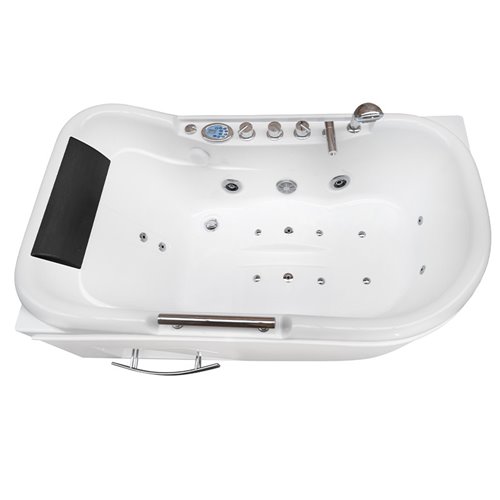 Wanna z hydromasażem narożna 140x80 cm Lemur 796 Hydrosan Prawa