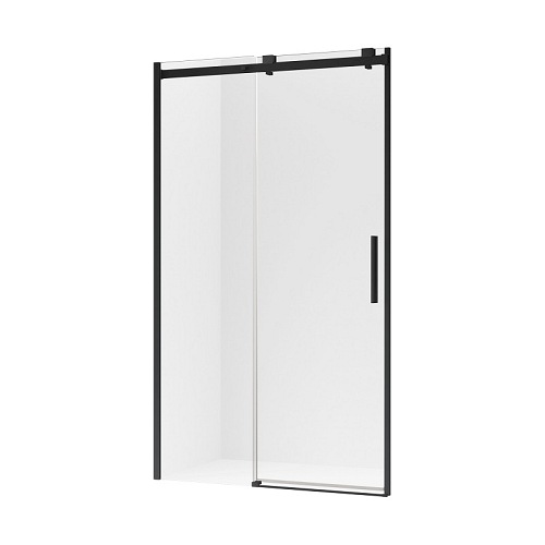 Softi Black New Trendy drzwi prysznicowe rozsuwane samodomykające do wnęki 130 cm EXK-3953
