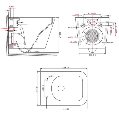 Zestaw podtynkowy kompletny stelaż + miska MIZU-BL-GL-RIM-02 + przycisk ST+H GOLD