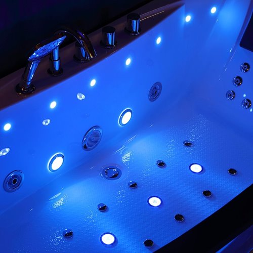 Wanna z hydromasażem przyścienna 170x76 cm Uran 931 Hydrosan