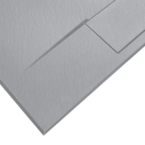 Brodzik kwadratowy szary struktura kamienia smc 90x90 Bazalt Grey Rea