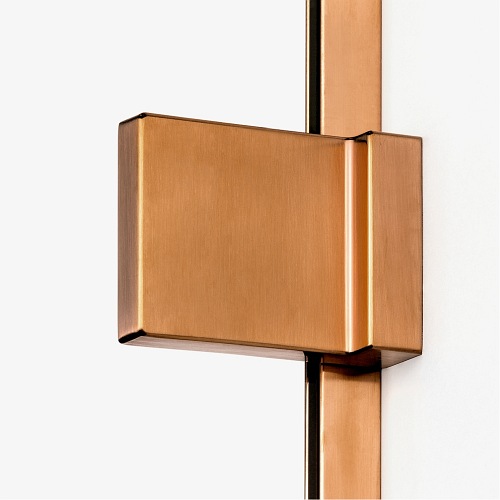 Miedziana szczotkowana kabina prysznicowa prawa 100x70 cm EXK-3587 Avexa New Trendy Copper Brushed