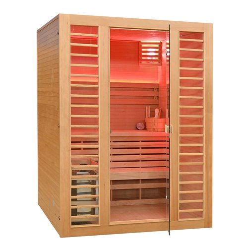 Sauna sucha fińska piec 6 KW Harvia BC60 + kamienie solne 150X150X190CM MO-TS3B XL Mazur