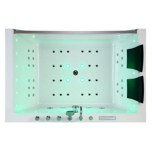 Wanna z hydromasażem prostokątna 180x120 cm Nike 937 Hydrosan