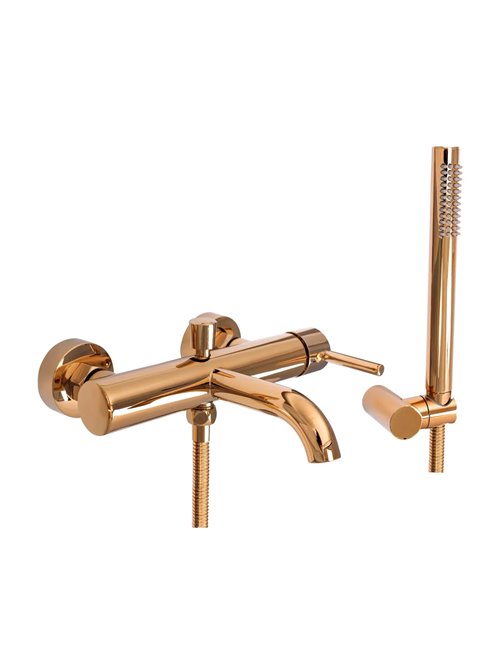 Miedź połysk Bateria wannowa kolor miedzi Lungo Rea