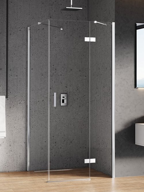 Kabina prysznicowa kwadratowa 90x90 prawa D-0114A/D-0084B New Renoma New Trendy