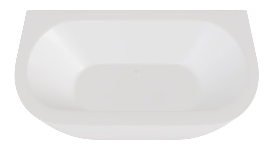 Wanna wolnostojąca przyścienna + klik-klak biały Volya Besco 150 cm WKV-150-WS