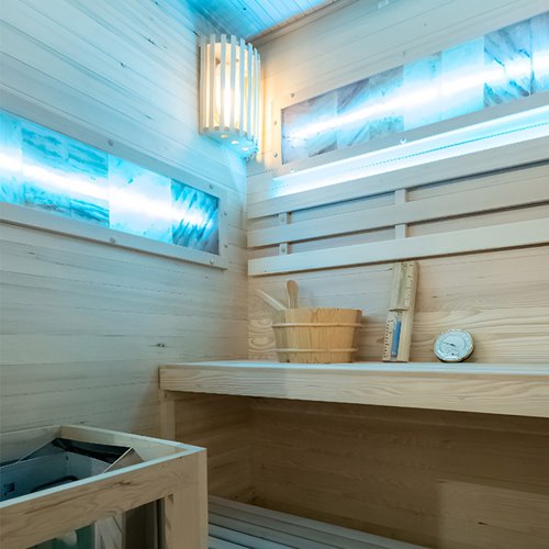 Sauna fińska 2 osobowa wysokotemperaturowa 3,5KW Harvia 120x120 cm Lark1-WD