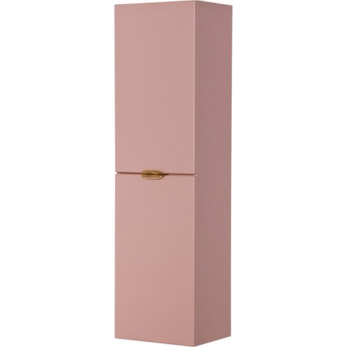 Słupek łazienkowy wiszący pudrowy róż złoty uchwyt 143,5x40 cm Magnolia Gante