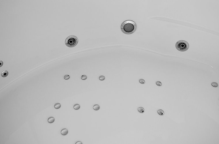 Wanna spa z hydromasażem narożna 150x150 cm MUE-0032A LEWA