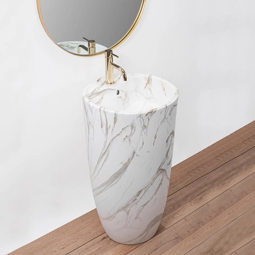 Umywalka wolnostojąca ceramiczna Anya Lava Mat Rea