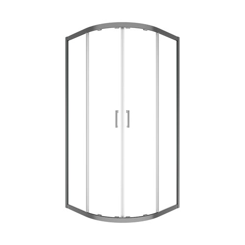Kabina półokrągła 80x80 Besco Modern stal