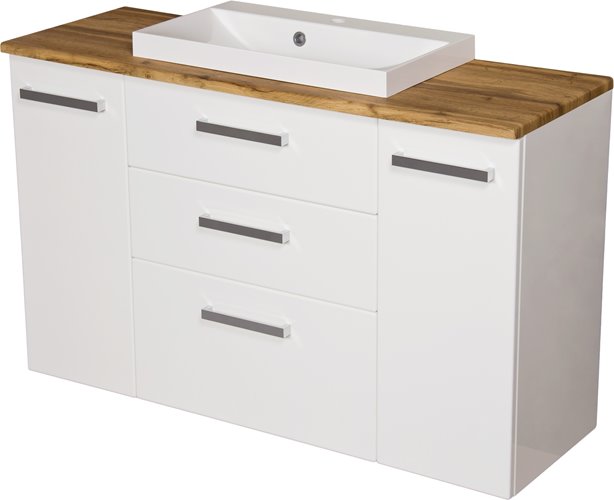 Szafka wisząca z umywalką 120/39C3 Liv seria Fokus B