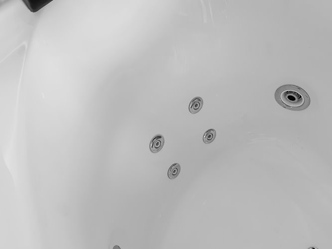 Wanna spa z hydromasażem narożna 170x85 cm MO-0076 PRAWA