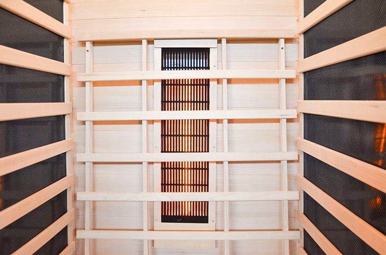 Sauna na podczerwień 2-osobowa 90x90 cm grzejniki kwarcowe i karbonowe Alta1 Infrared