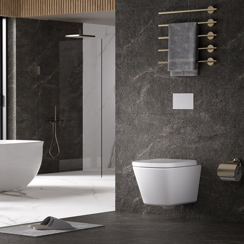 Biała miska wc wisząca Rimless Viva Tornado VIVA-WH-02 Hydrosan