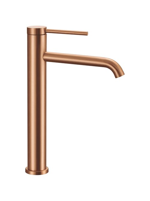 Miedź szczotkowana bateria umywalkowa wysoka Clif Rea