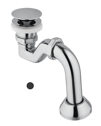 Syfon click-clack do wanien wolnostojących czarny mat Besco