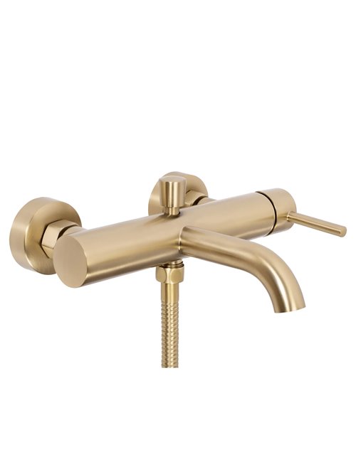 Bateria wannowa podtynkowa box Lungo Rea złoto szczotkowane