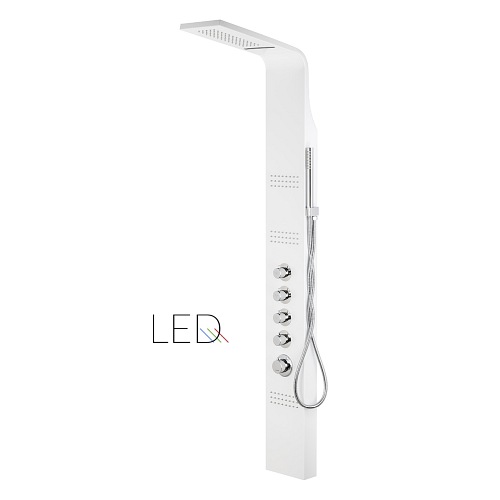 Panel natryskowy biały A-013A Corsan wersja mieszacz