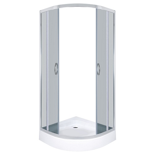 Kabina prysznicowa 80x80 półokrągła z brodzikiem Intro Kerra