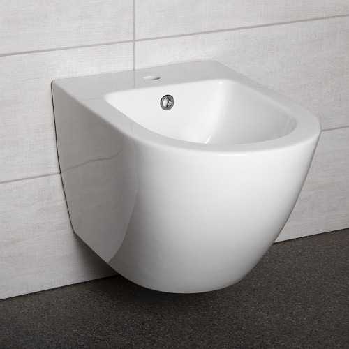 Biały bidet wiszący Delos Kerra