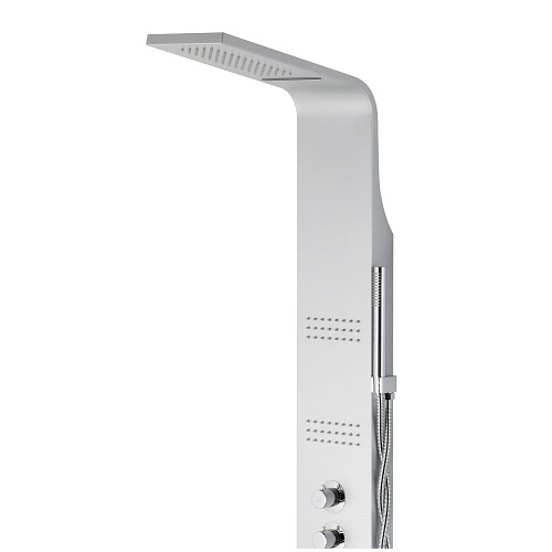 Panel natryskowy srebrny A-013A Corsan wersja termostat