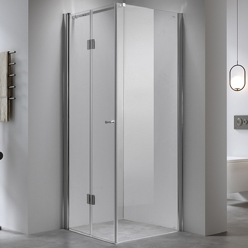 Kabina prysznicowa drzwi składane pojedyncze kwadratowa 80x80 KZ1180A