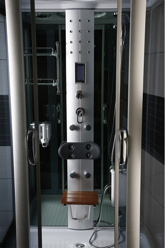 Prostokątna kabina z hydromasażem 125x90 cm MO-09938B