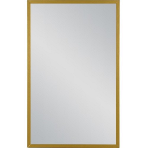 Lustro łazienkowe prostokątne 50x80 cm złota rama