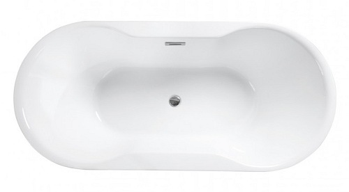 Wanna wolnostojąca korek klik-klak chrom 160 cm Navia Besco