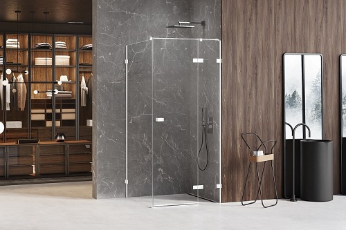 Kabina prysznicowa biała prawa 80x90 cm EXK-2733 Avexa New Trendy White