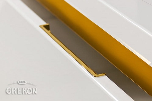 Szafka z umywalką złoty uchwyt 100 cm seria Diamond Gold Gante